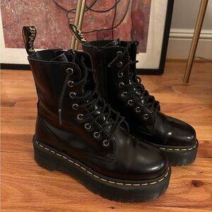 Dr. Martens Shiny Black Combat Boots